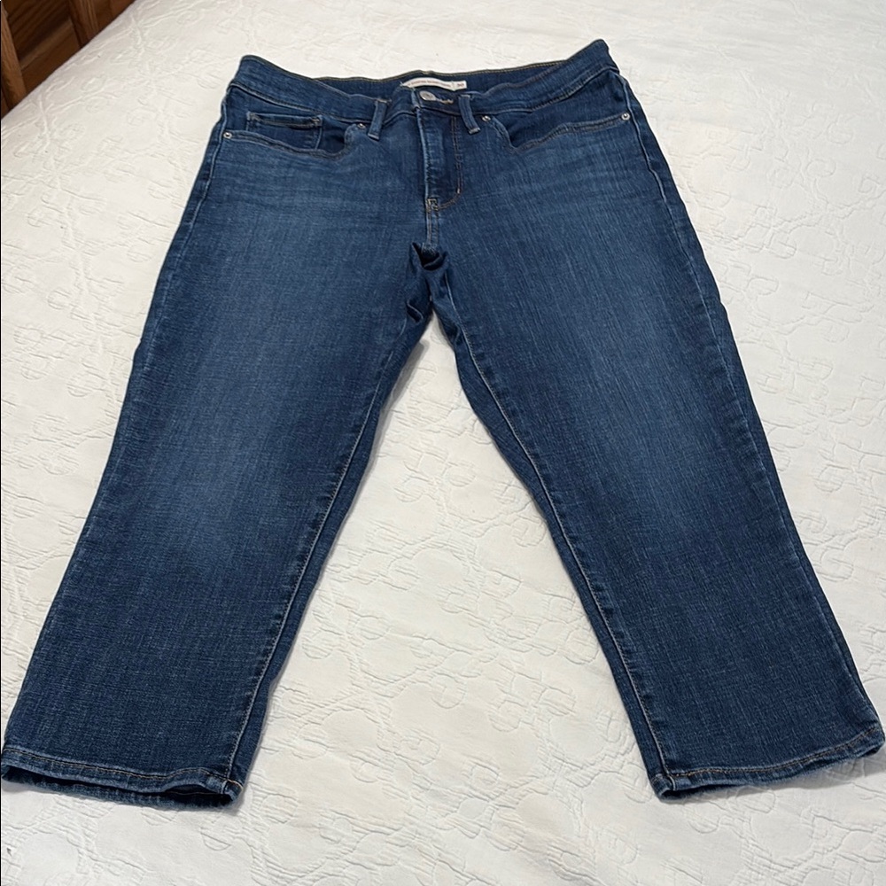 Levi's Dark Blue Women's Ankle Jeans